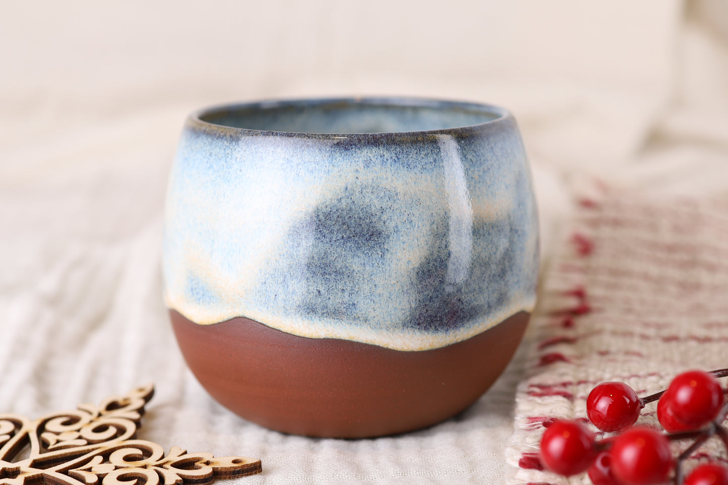 Becher Terracotta Snowfall, 300 ml