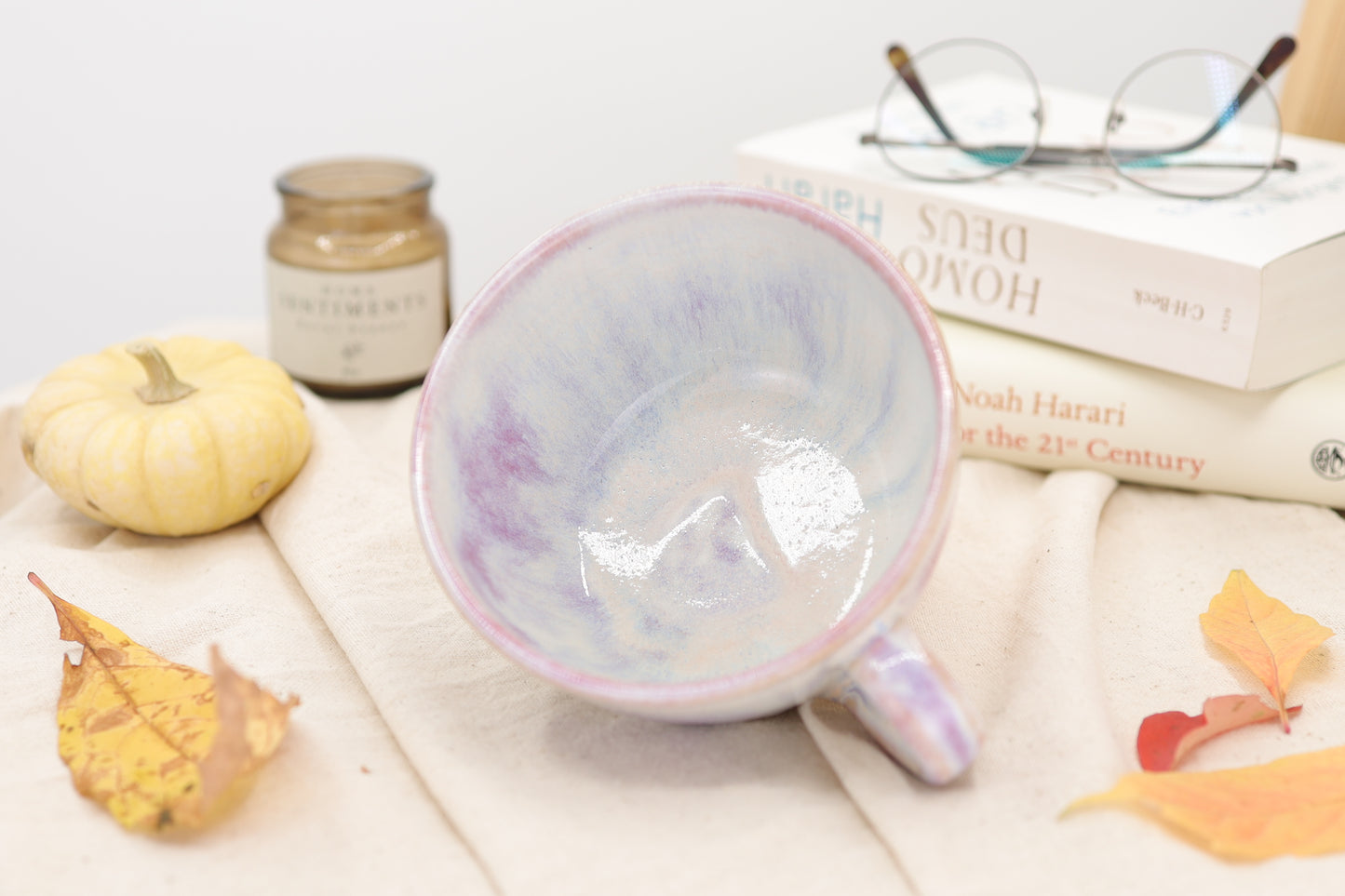 Cappuccinotasse Violet Cream, 350 ml