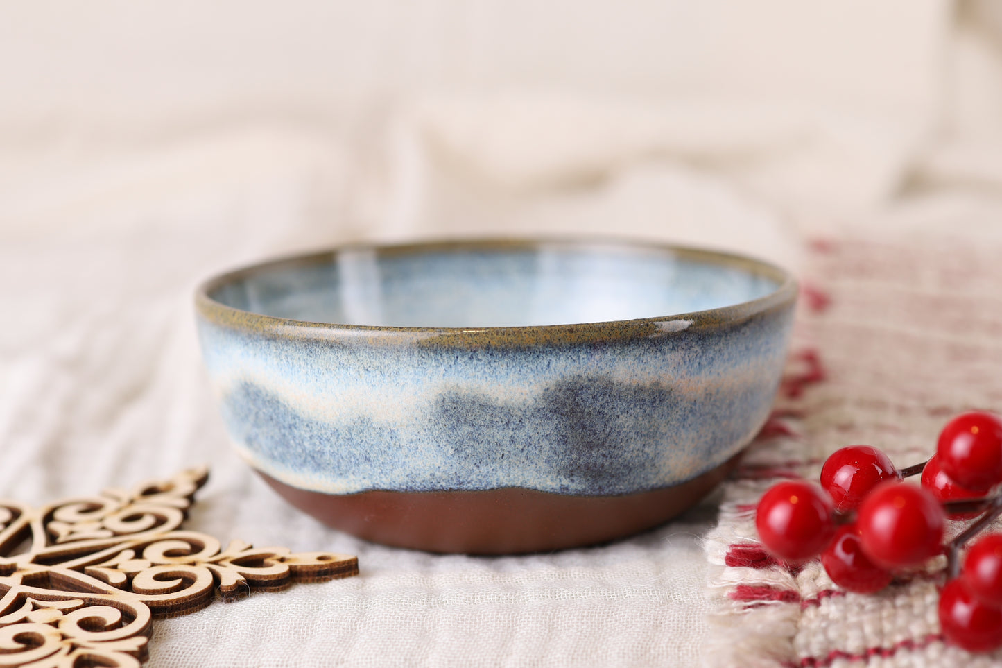 Snackschale Terracotta Snowfall