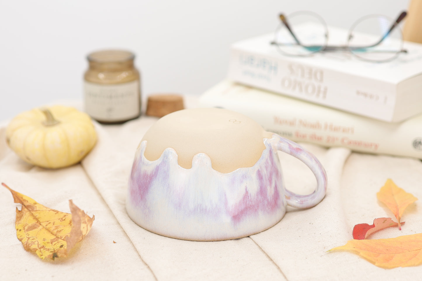 Cappuccinotasse Violet Cream, 350 ml