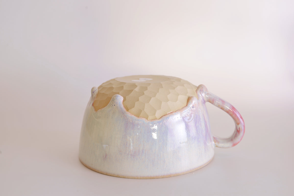 Cappuccinotasse Violet Cream, 350 ml